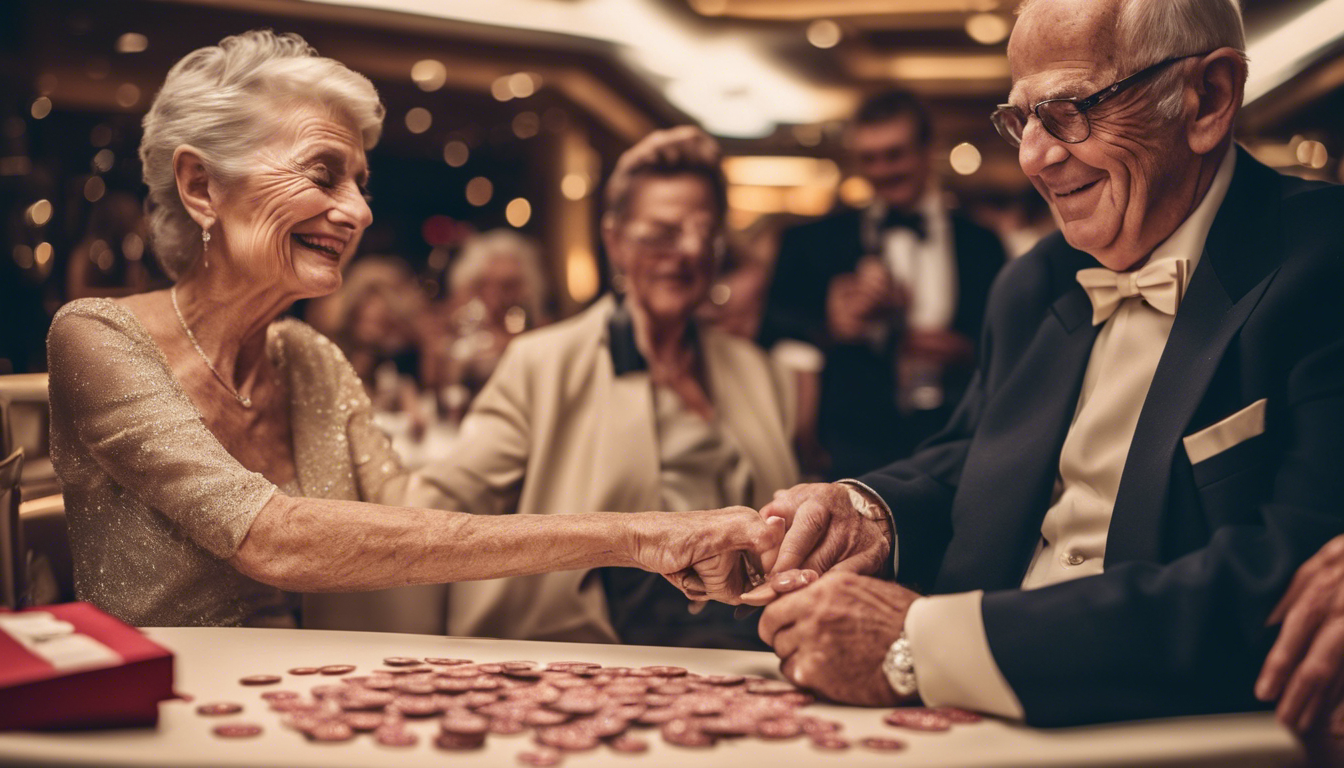 découvrez l'incroyable histoire d'un homme qui remporte 9000€ au casino de bordeaux le jour de leur 70 ans de mariage et offre à sa femme une magnifique bague en cadeau.