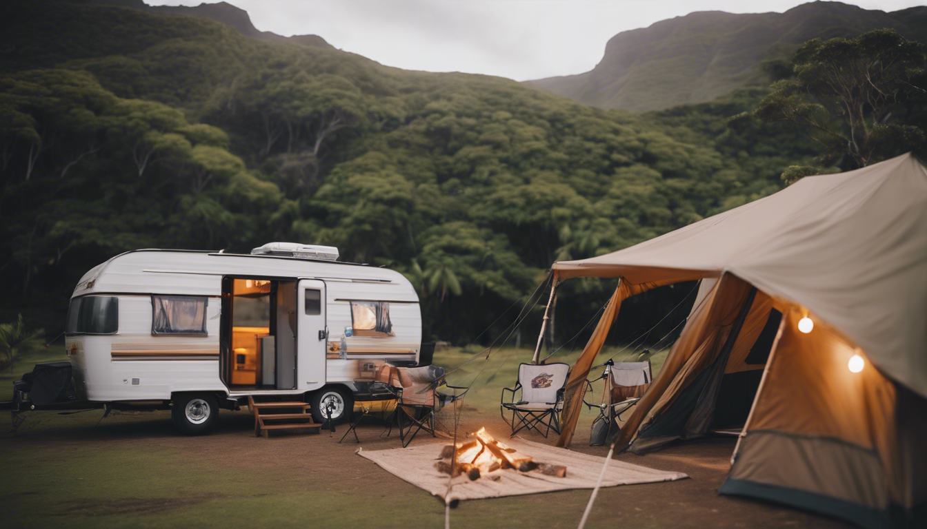 découvrez notre guide de voyage en polynésie pour trouver les meilleurs hébergements en camping, et profiter d'une expérience unique au cœur de la nature luxuriante et des magnifiques paysages polynésiens.