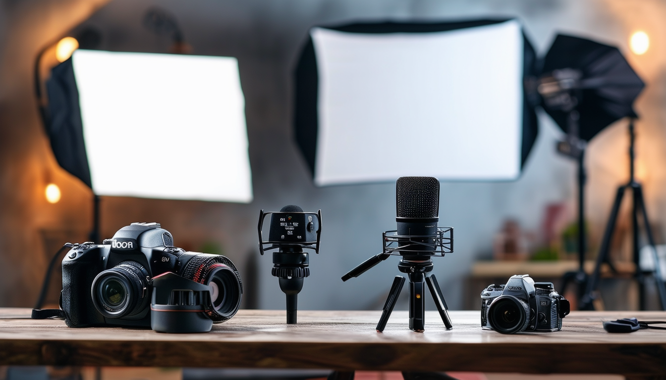 découvrez les meilleurs équipements pour devenir un youtubeur pro : caméras haut de gamme, micros de qualité, éclairage professionnel et bien plus encore.