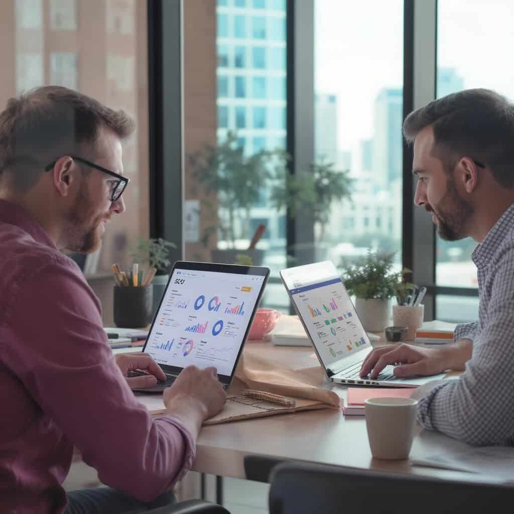 Découvrez notre comparatif complet entre Ahrefs et Semrush pour 2025. Analysez les forces et faiblesses de chaque outil SEO, leurs fonctionnalités, prix et performances. Faites le choix éclairé pour optimiser votre stratégie de référencement.